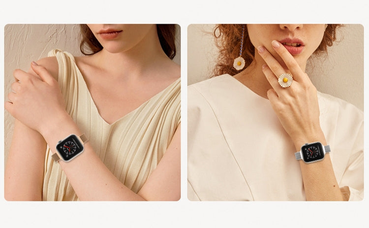 Compatible with Apple Watch Stainless Steel Strap iWatch Ultra Series 3-8