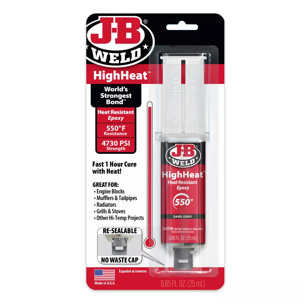 JB Weld High Heat Epoxy Adhesive 4730 PSI Heat Resistant JB50197