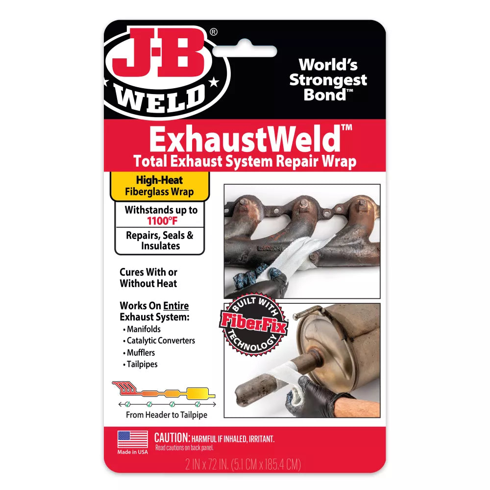 JB Weld ExhaustWeld Fiberglass Wrap 5cm x 182cm Heat Resistant JB38572