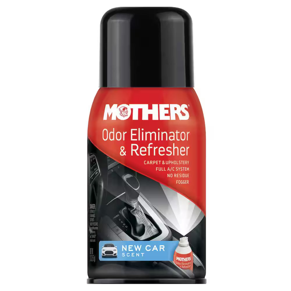Mothers Odour Eliminator & Refresher 57g New Car Scent Fogger
