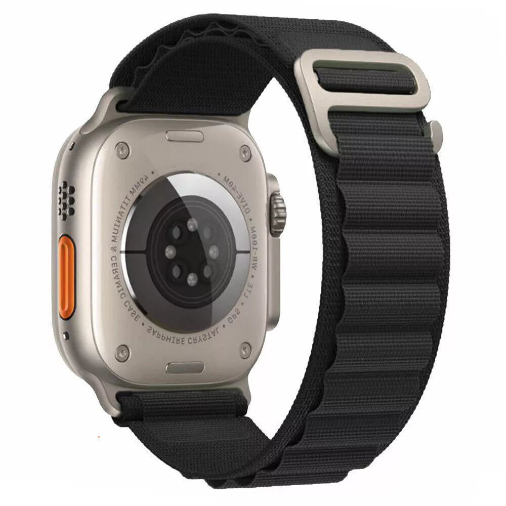 Compatible Alpine Loop Nylon Sport Strap for Apple Watch Series 10, 9, 8, 7, 6 & Ultra 2 – 44/46/49mm