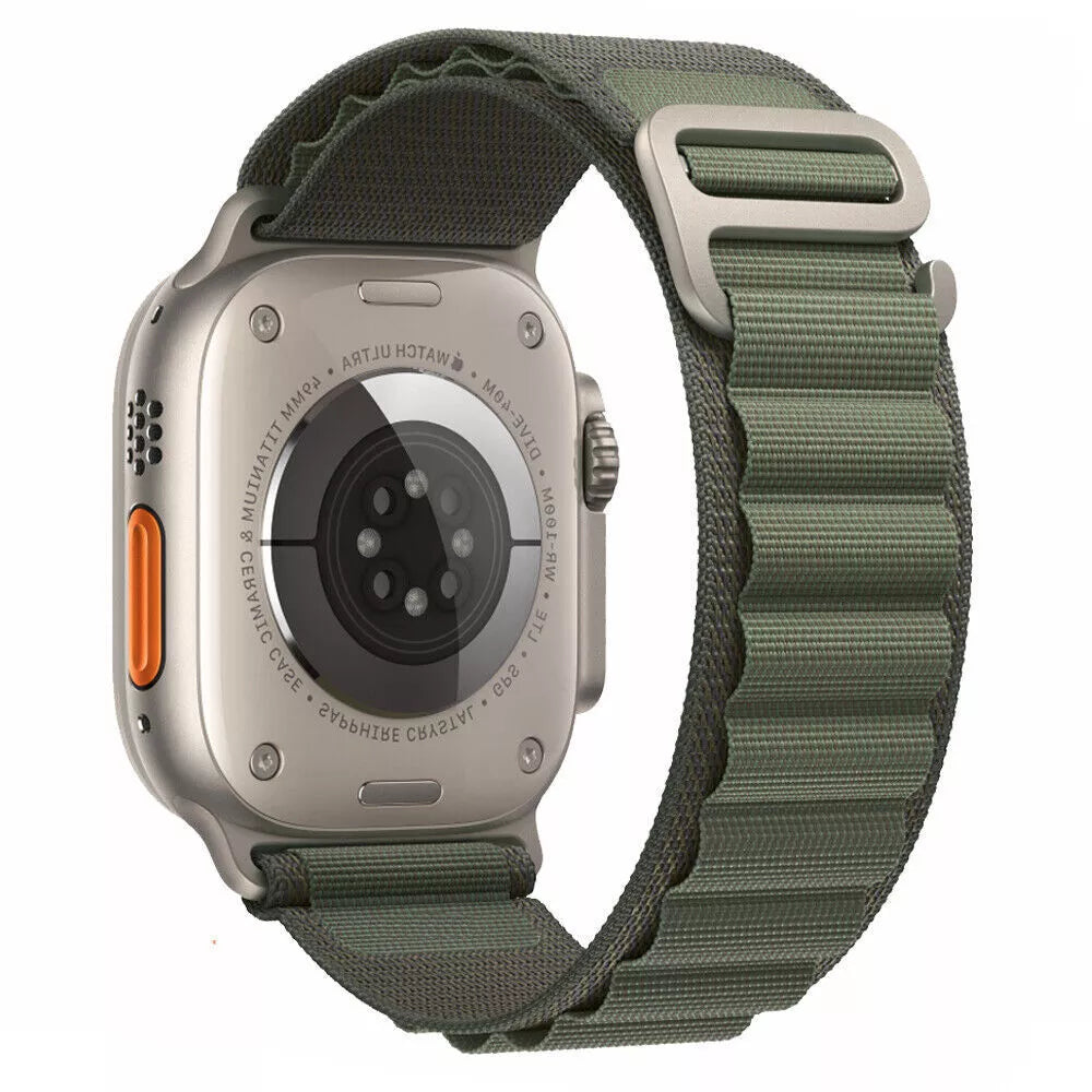 Compatible Alpine Loop Nylon Sport Strap for Apple Watch Series 10, 9, 8, 7, 6 & Ultra 2 – 44/46/49mm