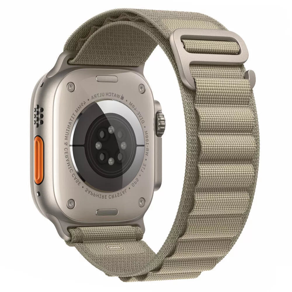 Compatible Alpine Loop Nylon Sport Strap for Apple Watch Series 10, 9, 8, 7, 6 & Ultra 2 – 44/46/49mm