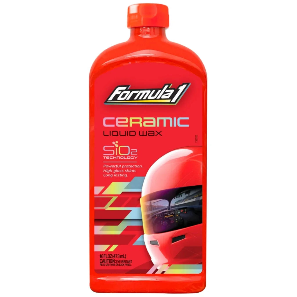 Formula 1 Ceramic Liquid Wax 473ml – SiO2 Long-Lasting Protection & High Gloss | Easy On/Off