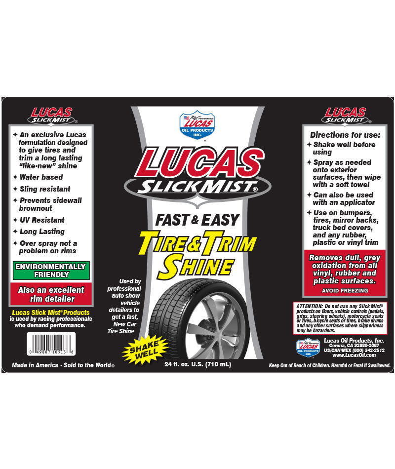 Lucas Tire & Trim Shine 710ml (10513) – Wet Look Tyre & Trim Dressing