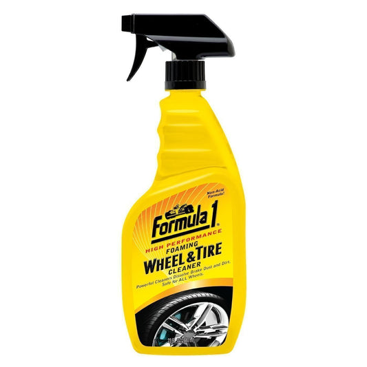 Formula 1 Foaming Wheel & Tire Cleaner 680ml – Non-Acid, Dissolves Brake Dust